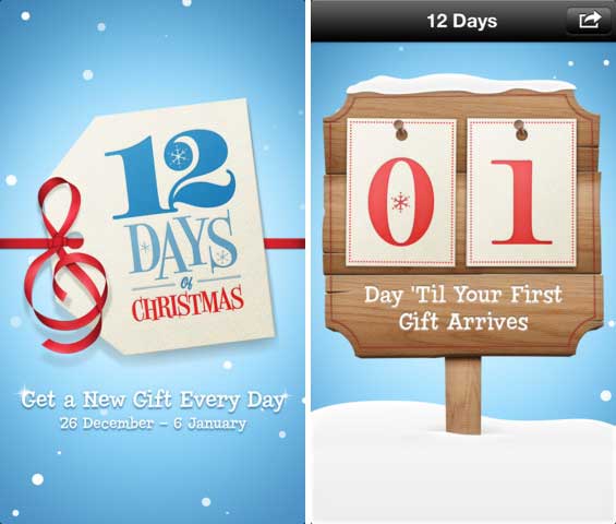 apple launches annual 12 days of christmas app in europe apple launches annual 12 days of christmas app in europe