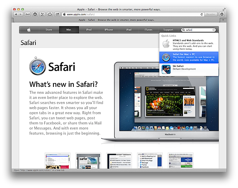 mac safari windows emulator