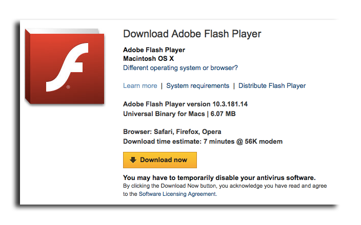 Can T Download Adobe Flash Player Mac