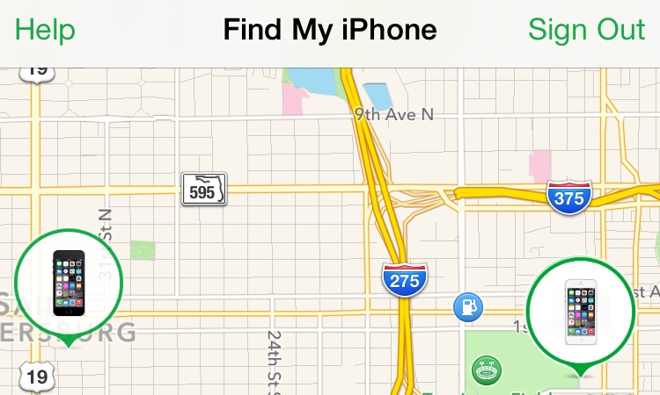 find my iphone last location