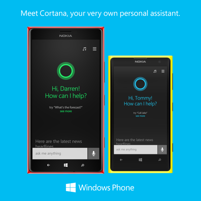 Microsoft Reveals Windows Phone 81 With Siri Like Cortana Personal Assistant 0585