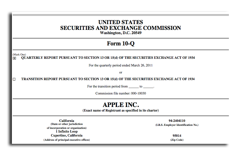 employer identification number apple inc