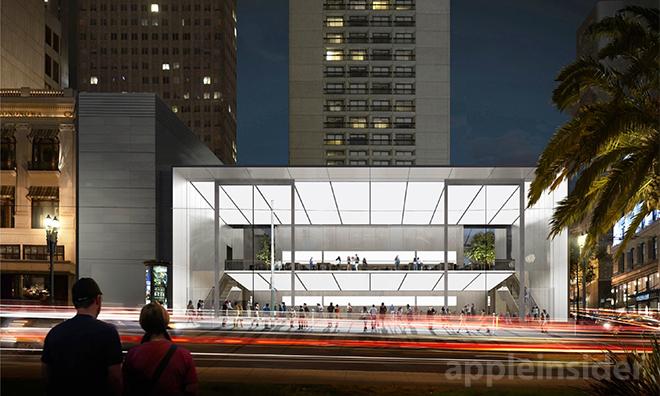 Apple Files New San Francisco Store Renderings Featuring Massive