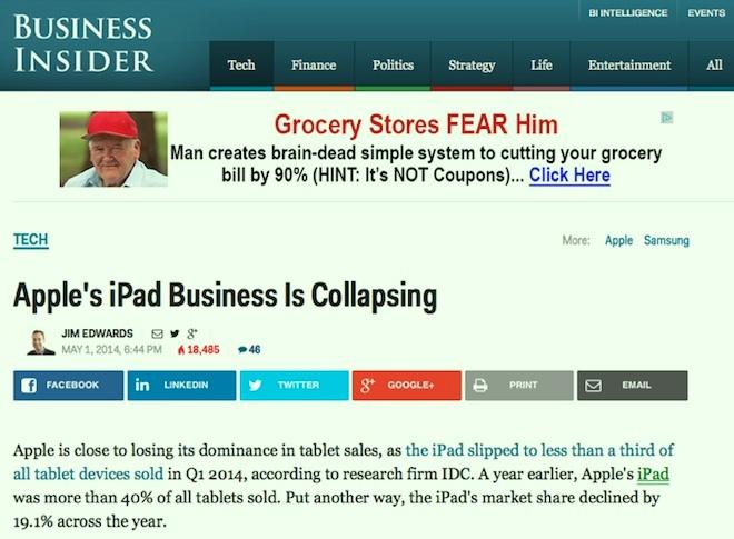 iPad fake news