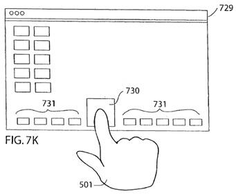 Media touch patent: Mac OS X Dock