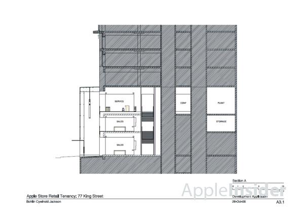 Apple Store Sydney Architectural Schematics
