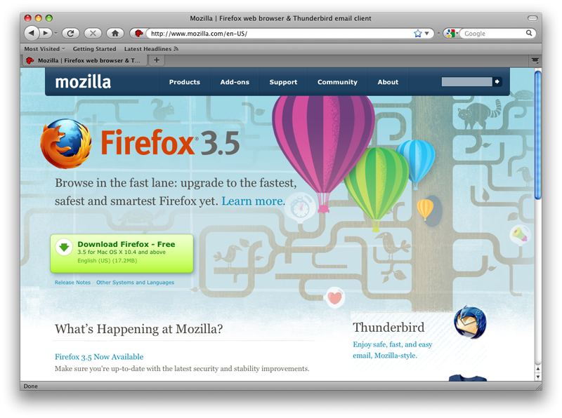 firefox for mac os x 5