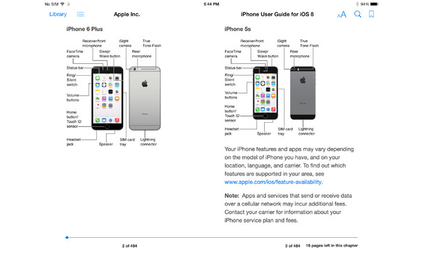 Apple releases iPhone user guide in iBooks