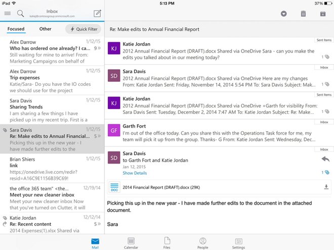 Microsoft Outlook Debuts As Free Download For Iphone Ipad