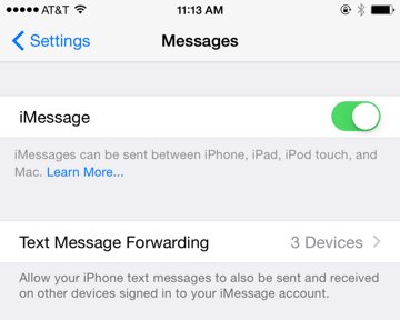 how to set up sms messages on mac