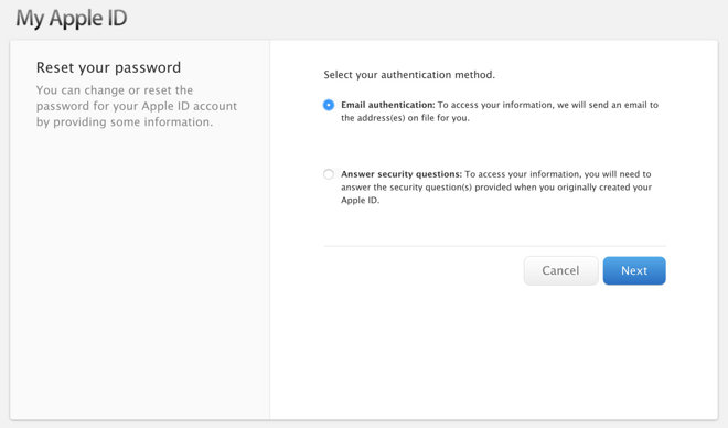 How to reset your Apple ID password