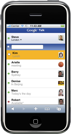 Google Talk for iPhone