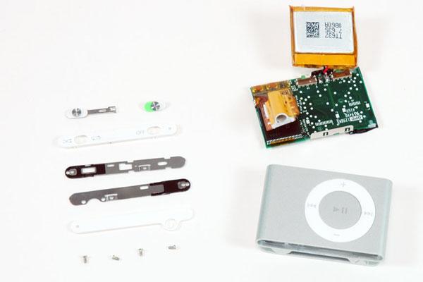 Second-gen iPod shuffle disassembly