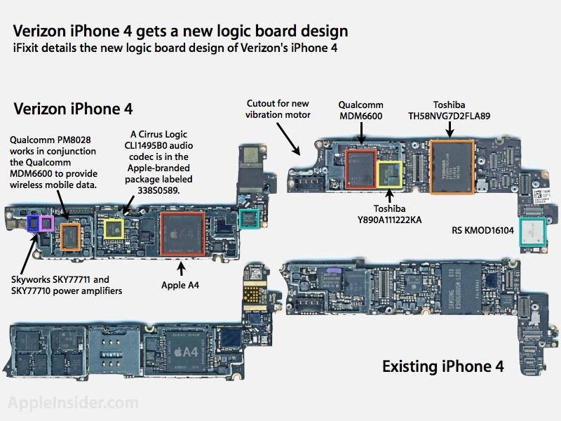 Схема платы iphone se