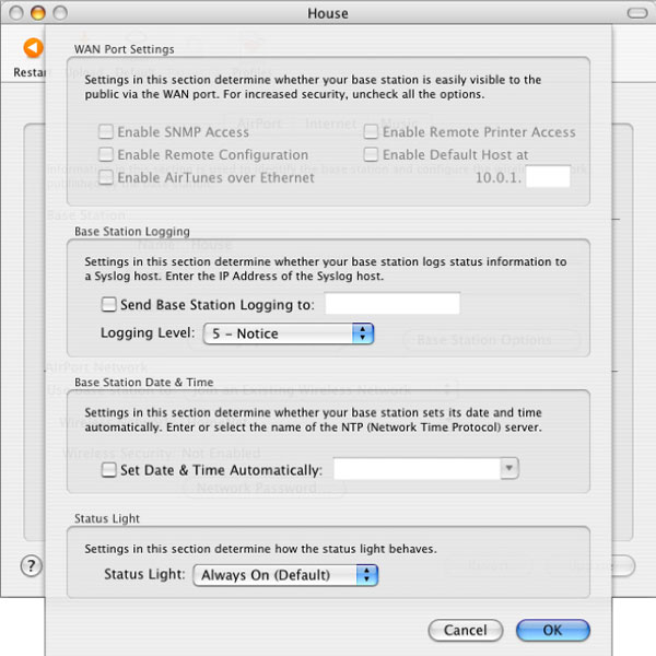 apple airport express configuration