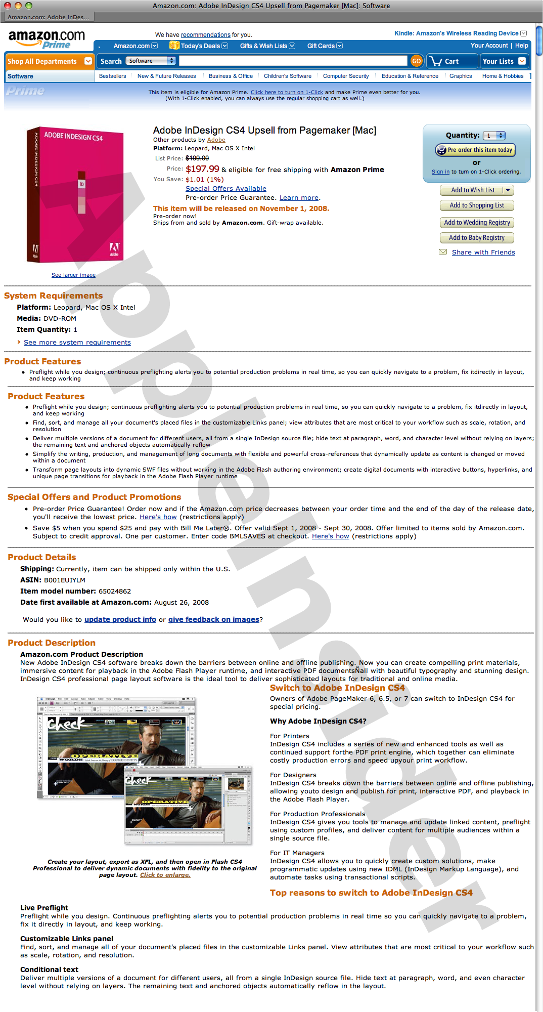 adobe indesign cs4 upgrade for mac