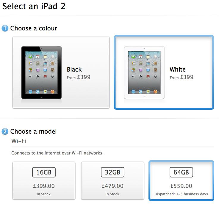 iPad 2 inventory shows first signs of drawdown ahead of new model's