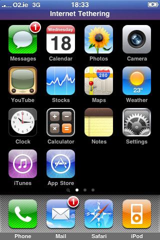iPhone 3.0 tethering
