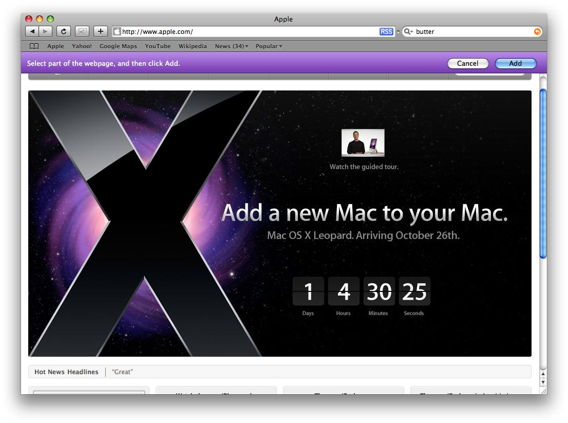 Mac os x 10.5 Leopard.