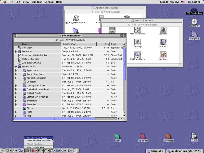 Mac OS X Leopard Dock