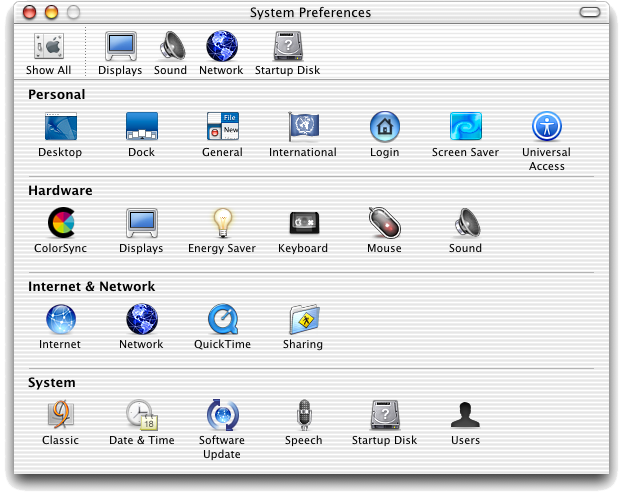 mac system preferences icon