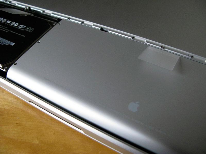 MacBook aluminum battery bay