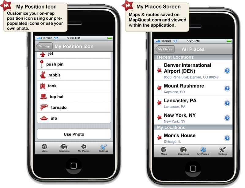MapQuest 4 Mobile for iPhone