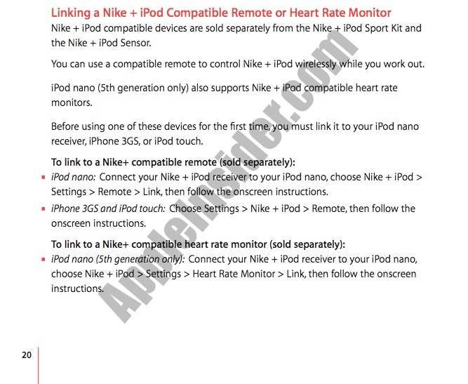 Schandalig woestenij oplichterij Nike plans iPod nano-compatible heart rate monitor | AppleInsider