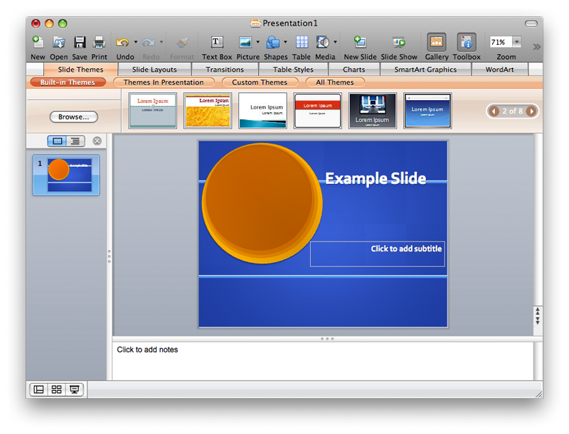 picture layout in microsoft powerpoint for mac