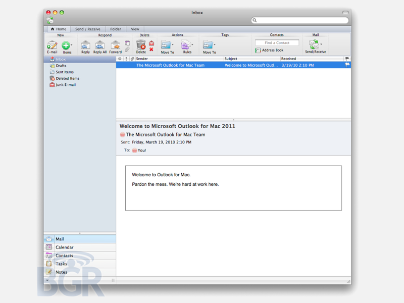 Outlook 2011 for Mac