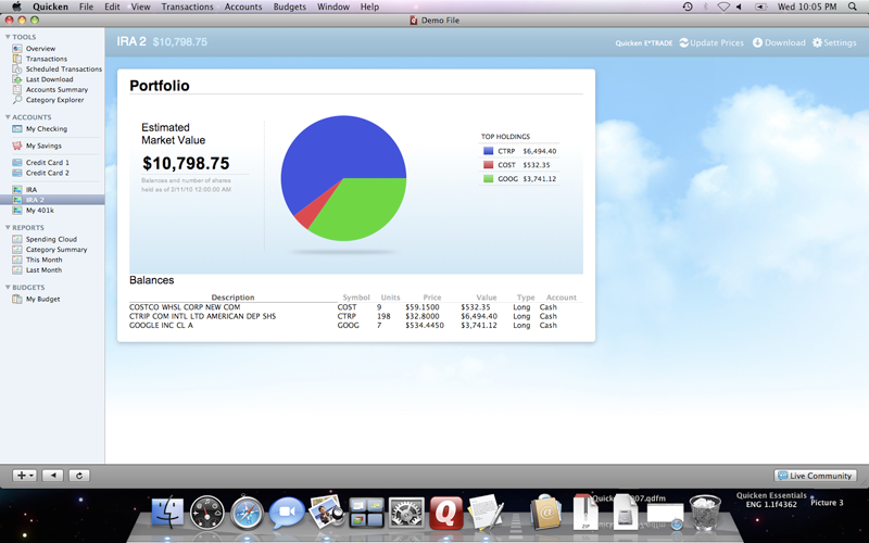 quicken for mac 2010