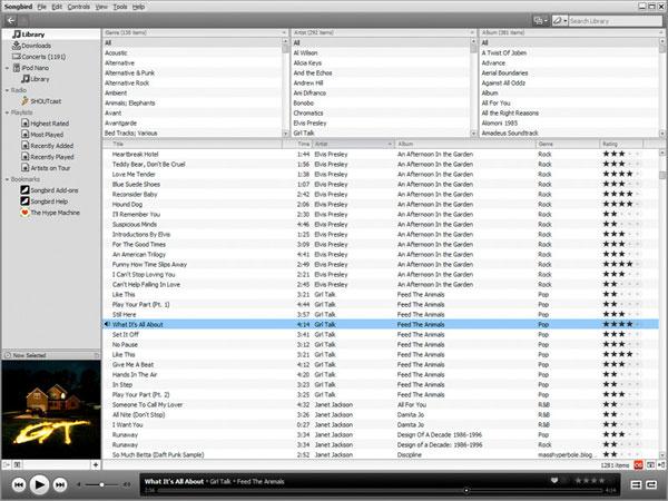 Mozilla ベースの iTunes のライバル「Songbird」が躍進