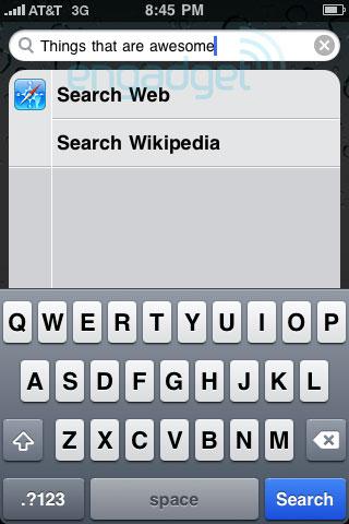 Apple adds Web, Wikipedia to Spotlight search in iPhone OS 4