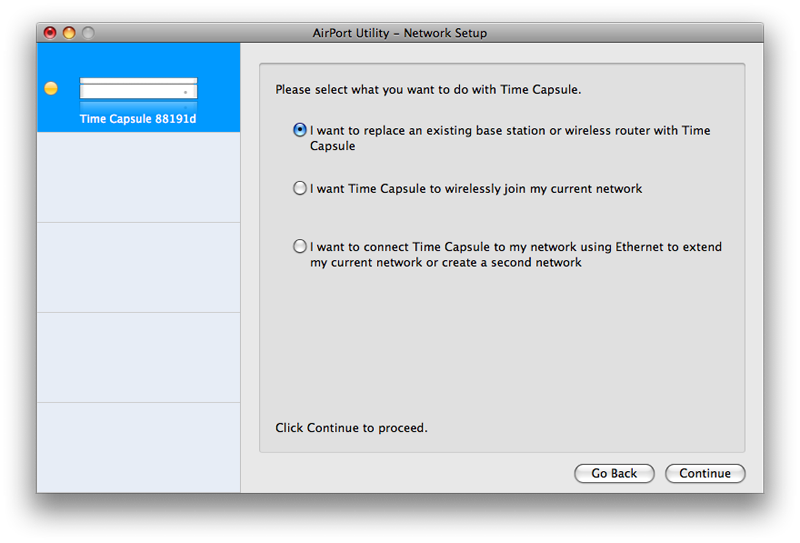 configure airport utility mac for standard wifi