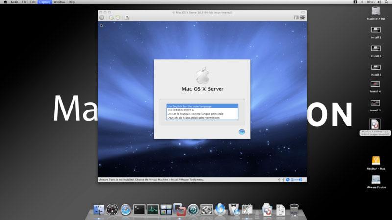 osx support for vmware workstation on mac hardware