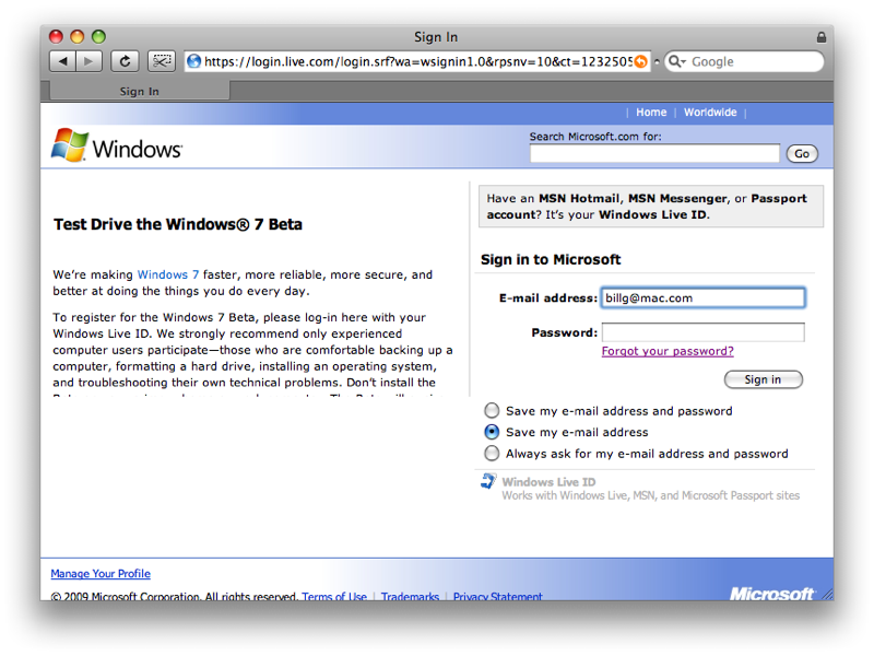 8: MSN Messenger robot in action.